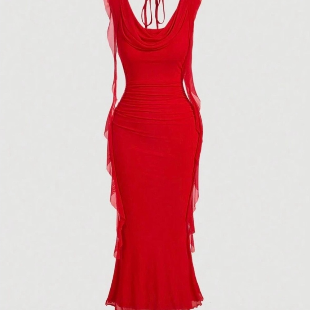 Elegant Red Evening Dress